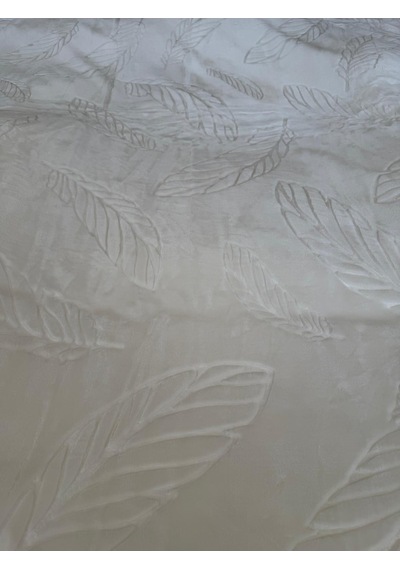 Aslan Bubble Çift Taraflı / Çift Katlı /çift Kişilik/ Lüx Battaniye/ 4,5 Kg / Modern / Şık / Çeyizlik Krem