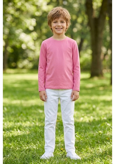Kiagu Erkek Çocuk Uzun Kollu Basic Düz Tişört %100 Pamuk Bisiklet Yaka T-shirt 2-13 Yaş Pembe Kiagu Erkek Çocuk Uzun Kollu Basic Düz Tişört %100 Pamuk Bisiklet Yaka T-shirt 2-13 Yaş Pembe