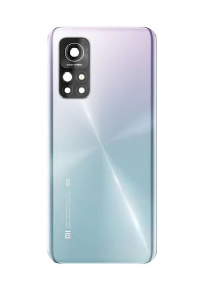 Xiaomi Mi 10t Pro Gri Kamera Camlı Arka Cam Batarya Pil Kapağı Telefon Arka Kapak 23912438