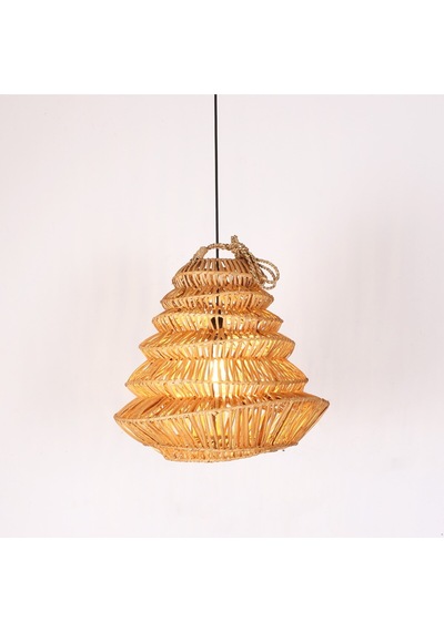 Rattan Olivia Aydınlatma 40x40 Cm Bej