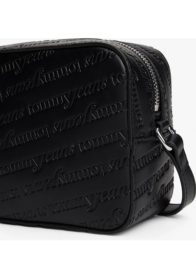 Tommy Jeans Tjw Must Tamamı Baskılı Kamera Kadın Siyah Çanta Aw0aw17865bds Siyah