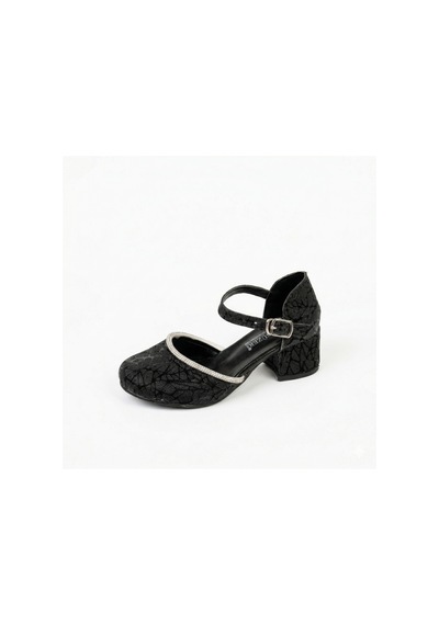 Pico Kids Arz Simli 4 Cm Kız Çocuk Topuklu Abiye Ayakkabı Gümüş