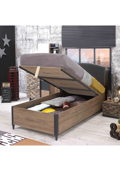 Meltem Kids Active Genç Odası Tek Kişilik Amortisörlü Bazalı Karyola 120x200 cm Meltem Kids Active Genç Odası Tek Kişilik Amortisörlü Bazalı Karyola 120x200 cm