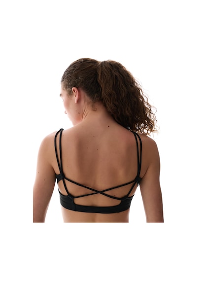 Penti Lycra Siyah Cream Hafif Destek Çıkarılabilir Pedli Çapraz Sırt Detaylı Spor Sütyeni