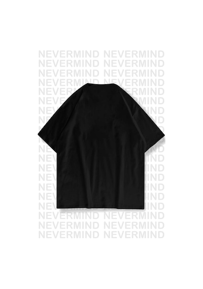 Nevermind Sevgili Kombini Sevimli Köpek Ve Kalp Baskılı Oversize Unisex Çif Siyah
