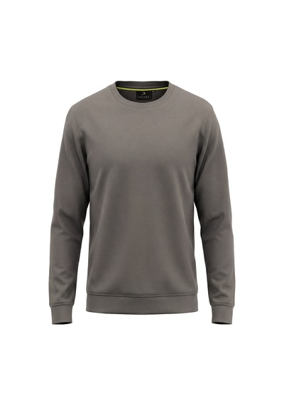 Goffra Erkek Focus Esnek Kumaş Yumuşak Dokulu Günlük Sweatshirt Açık Kahverengi M401-r0342-05