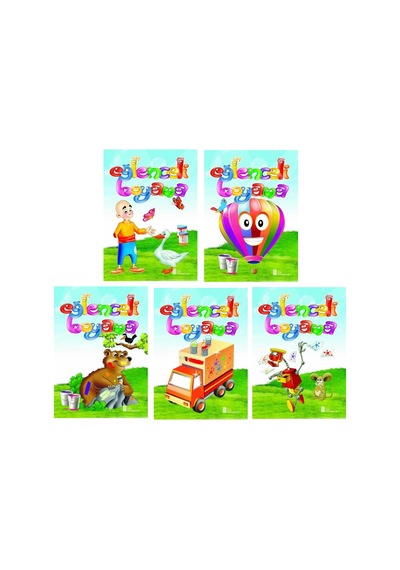 3-6 Yaş Eğlenceli Boyama Kitapları 5 Li