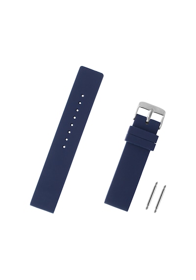 Saatse Lacivert Silikon Saat Kordonu Kayış 12 MM