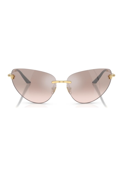 Versace Ve 2281 10028z 64 Kadın Çekik Gold Metal Güneş Gözlüğü Altın