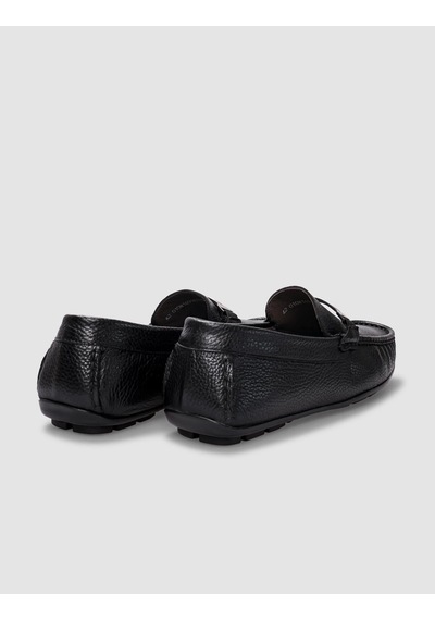 Cabani Cuneo Hakiki Deri Siyah Tokalı Erkek Loafer