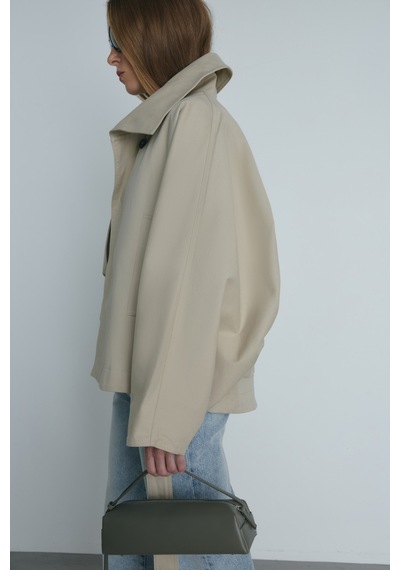 Suud Collection Taş Millie Yarasa Kol Trençkot