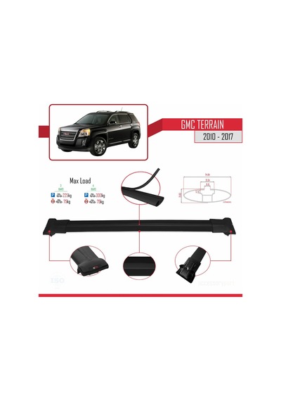 Gmc Terrain 2010-2017 Arası İle Uyumlu Fly Model Ara Atkı Tavan B