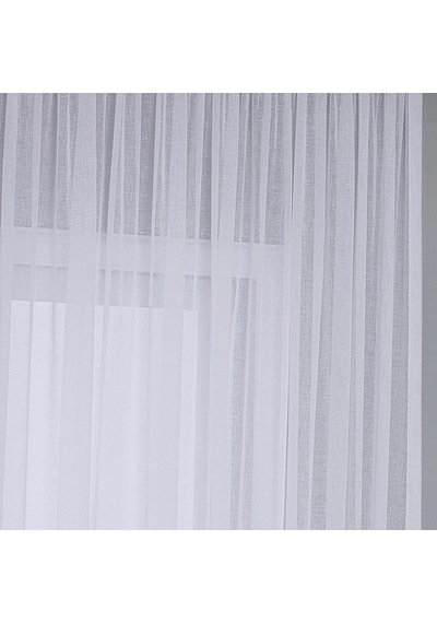 Fabric Design Keten Plus Tül Perde Optik Beyaz, 100 X 190 Çok Renkli