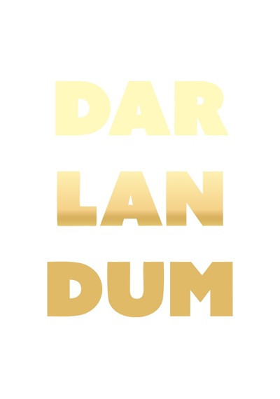 Darlandum Araba Sticker 17x17 Cm Gold