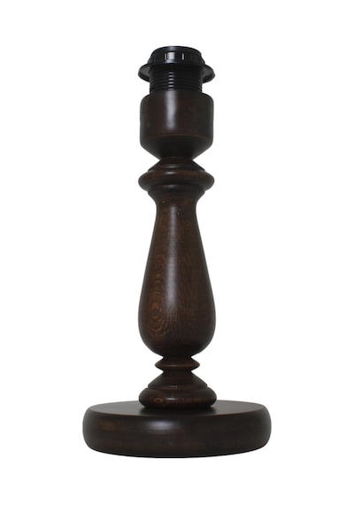 Koyu Ceviz Ahşap Abajur Ayak Vintage Model Ayk001245 Ceviz