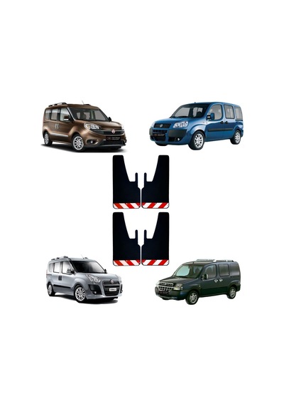 Fiat Doblo Kırmızı-beyaz Fosforlu 4'lü Paçalık Çamurluk Tozluk Fıa0fx02102