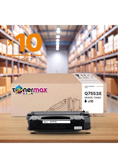 Hp Laserjet P2015dtn Muadil Toner Çipli Q7553x 10'lu 7.000 Sayfa