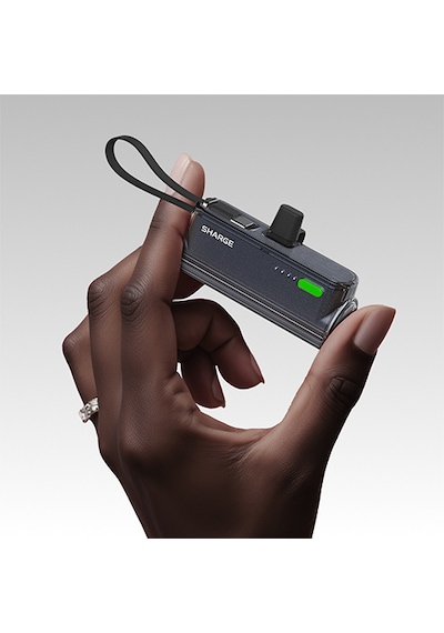 Sharge Flow Mini - Kompakt Ve Hızlı Taşınabilir Powerbank - Siyah