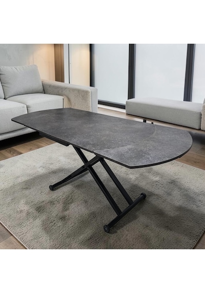Oval Yan Baştan Açılır Akıllı Masa Üst Tabla Mdf Yüksekliği Ayarlanabilir Pratik Siyah Mekanizmalı Antrasit Oval Yan Baştan Açılır Akıllı Masa Üst Tabla Mdf Yüksekliği Ayarlanabilir Pratik Siyah Mekanizmalı Antrasit