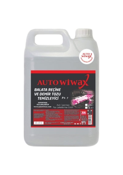 Auto Wiwax Demir Tozu Temizleyici 5 Litre Balata Tozu Ve Reçine Temizleyici Jant Bakım Ürünü