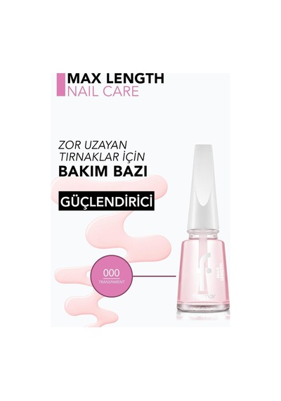 Lexroo Max Length Besleyici & Uzamaya Yardımcı Oje Bazı/tırnak Cilası Belirtilmemiş