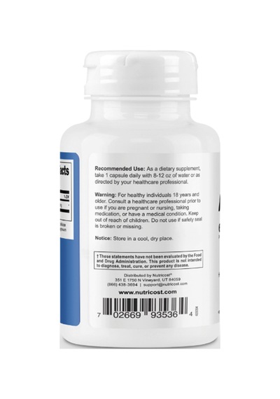 Nutricost Alpha Gpc 600mg, 60 Capsules - Non-gmo And Gluten F...