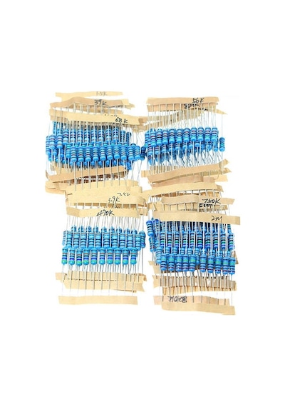 Direnç Seti 1/2w Metal Film %1 10'ar Adet Toplamda 1270 Adet 127 Çeşit Şeffaf Çantada
