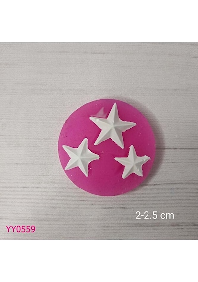 Yy0559 Üçlü Yıldız Silikon Kalıp
