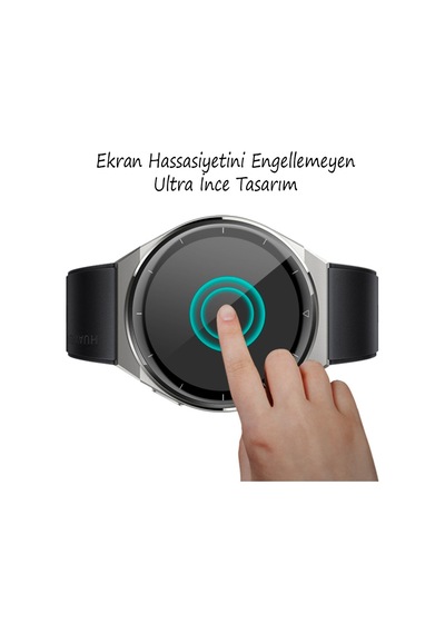 Huawei Gt3 Pro 46MM Ekran Koruyucu 3D Kavisli Full Kaplama Pmma