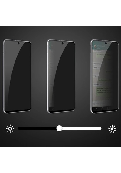 Ally Sm Galaxy A71 3d Full Privacy Gizlilik Tempered Cam Ekran Koruyucu- 5775