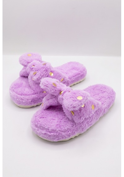 3 Lü Avantajlı Paket Kışlık Peluş Desenli Sessiz Ortopedik Taban Çeyiz Misafir Ev Terliği Seti 3 Lü Peri