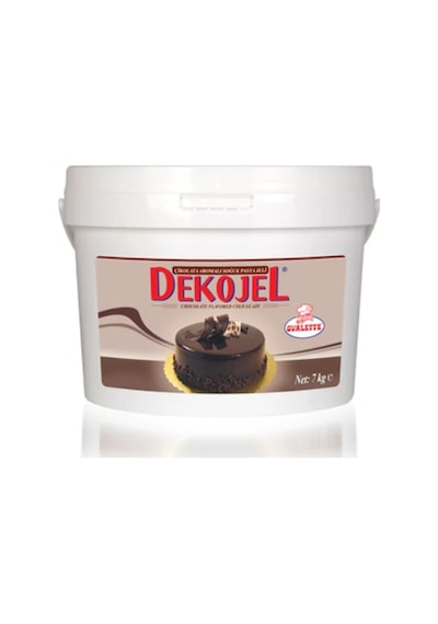 Katsan Ovalette Dekojel Çikolata Aromalı Soğuk Pasta Jeli 7 KG