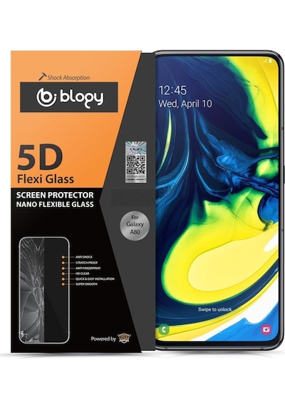 Blogy Galaxy A80 İle Uyumlu Flexi 5d Ekran Koruyucu