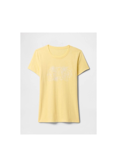 Kadın Gap Logo T-shirt Sarı