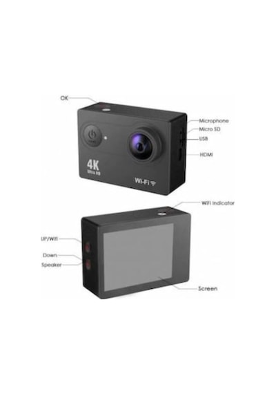 4K Wifi Sports Ultra HD Su Geçirmez Aksiyon Kamerası