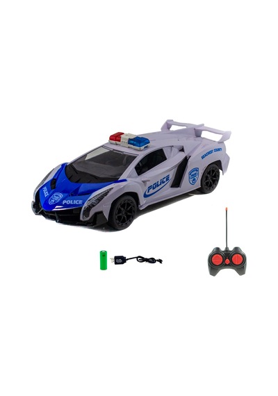 1:16 Uzaktan Kumandalı Polis Arabası Lamborghini Işıklı Şarjlı