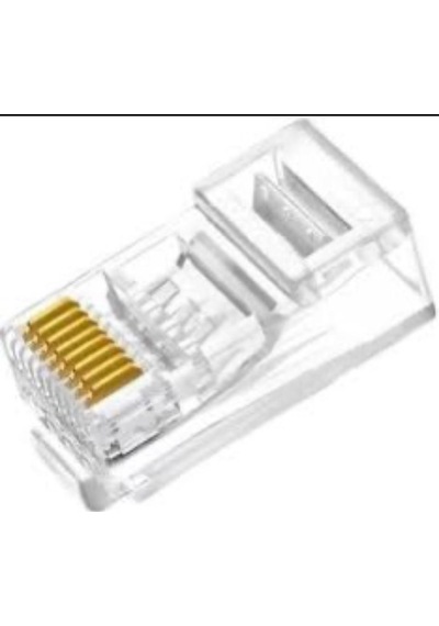 Rj45 Cat6 Ethernet Konnektör Yüksek Performanslı Network Jak Normal Tip