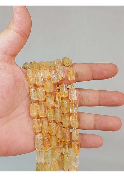 Bileklik Boy Sitrin Taşı 7x12mm Yarım Dizi 49952 18cm Uzunluğundadır Çok Renkli