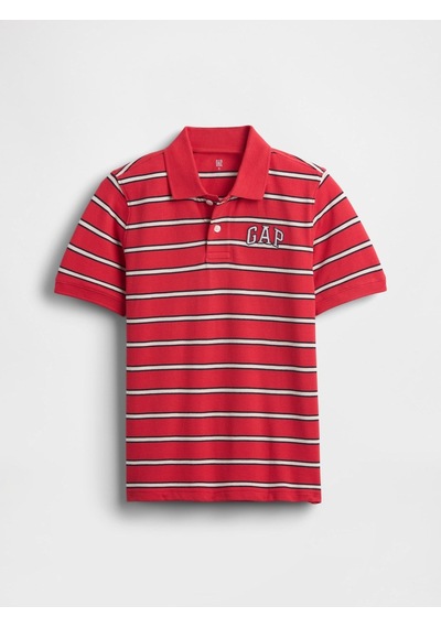 Gap Logo Erkek Çocuk Polo Yaka Tishirt Kırmızı -2749 KIrmızı