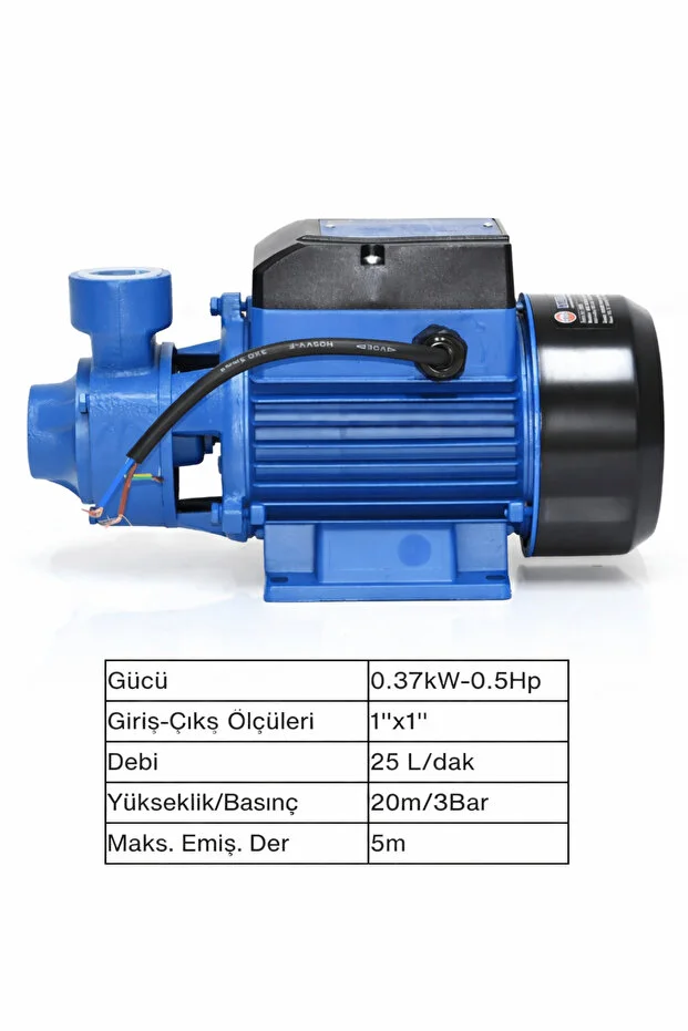 0.5 Hp Vortex Su Motoru Su Pompası