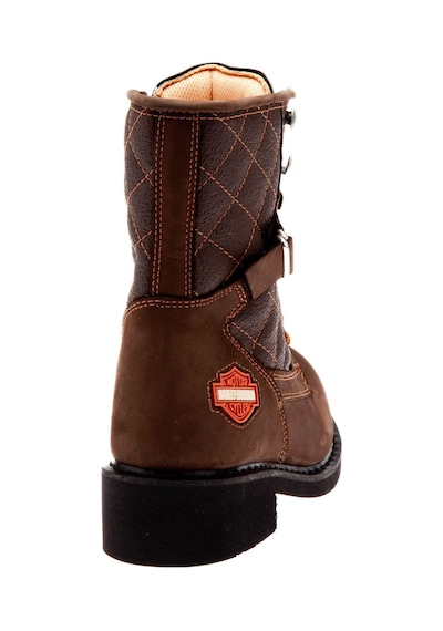 Harley Davidson New Worker Dark Brown Nubuk Erkek Bot Kahverengi