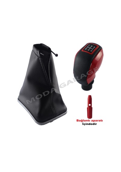 Fiat Linea Krom Çerçeve Vites Körügü Ve Kirmizi Spor Vites Topuzu 455162399