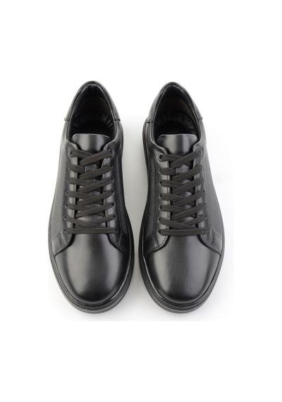 Bambi Siyah Napa Hakiki Deri Erkek Sneaker E01807203043