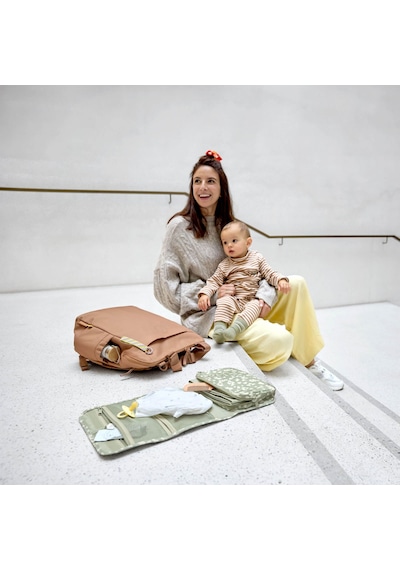 Lassig Pouch Xl Bebek Alt Değiştirme Organizer Light Khaki Çok Renkli