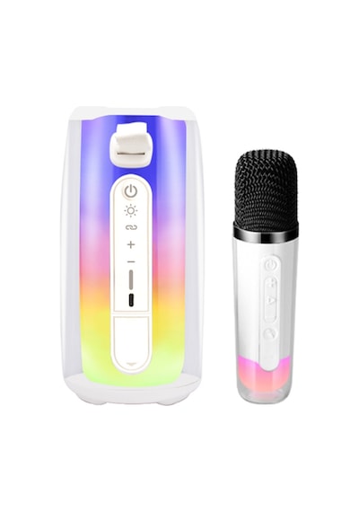 Newface Pluse 7 Mikrofonlu Rgb Kablosuz Hoparlör - Beyaz