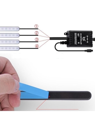 12 Ledli Oto Içi Ayak Altı Led Işık (487190767)