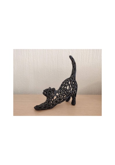 Voronoi Şeklinde Kedi Dekoru 16 Cm 53115029