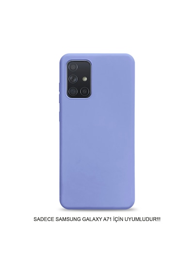 Samsung Galaxy A71 Uyumlu Kamera Korumalı Darbeye Dayanıklı Renk Atmayan Fab Silikon Kılıf Lila
