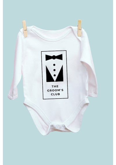 Babylimon The Groms Clup Desenli Uzun Kol Beyaz - 102862310 Beyaz
