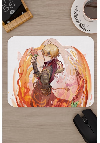Thoma Genshin Impact Anime Oyuncu V5 - 22x18 Gaming Mouse Pad Fare Altlığı